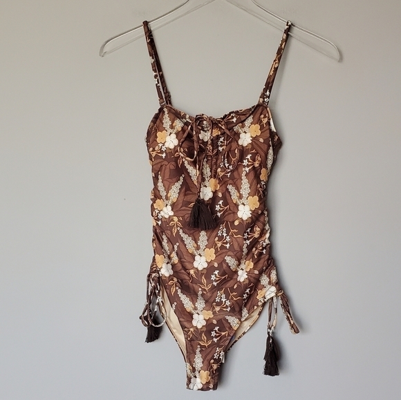 NWT SPELL Bianca Ruched One Piece XS - Picture 11 of 11